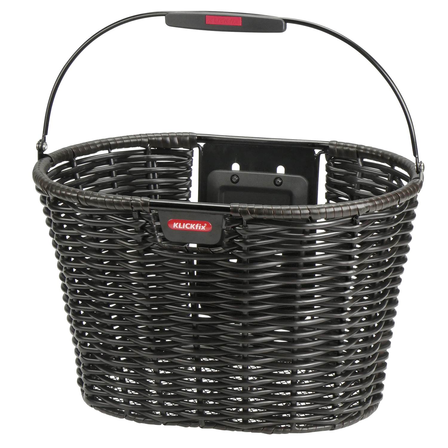 Klickfix fietsmand bruin