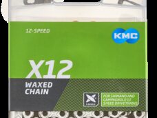 KMC ketting X12 silver/black 126s waxed