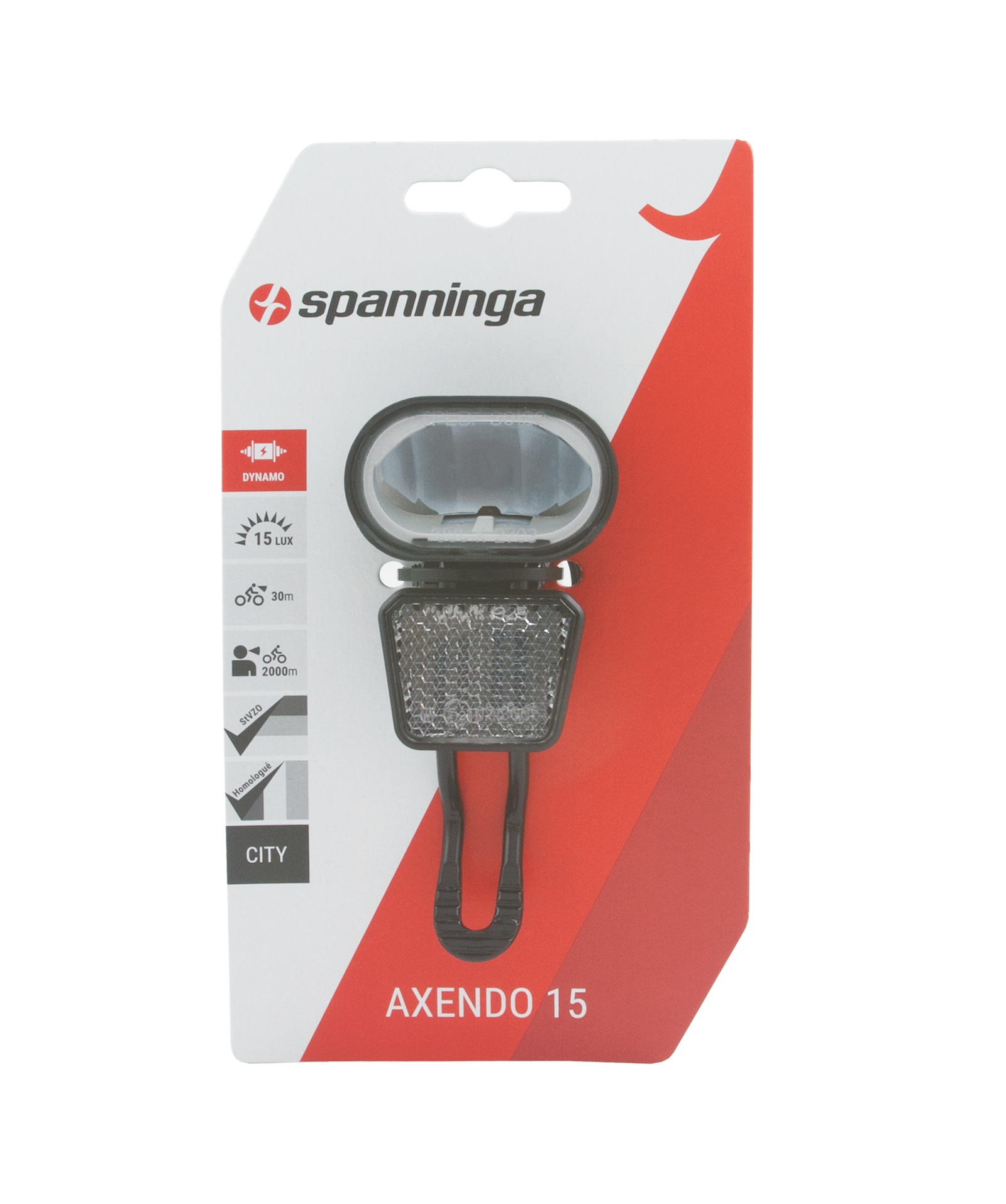 Spanninga koplamp Axendo 15 XDc dynamo