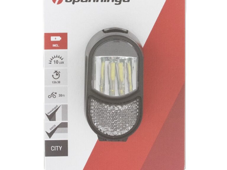 Spanninga koplamp zwart
