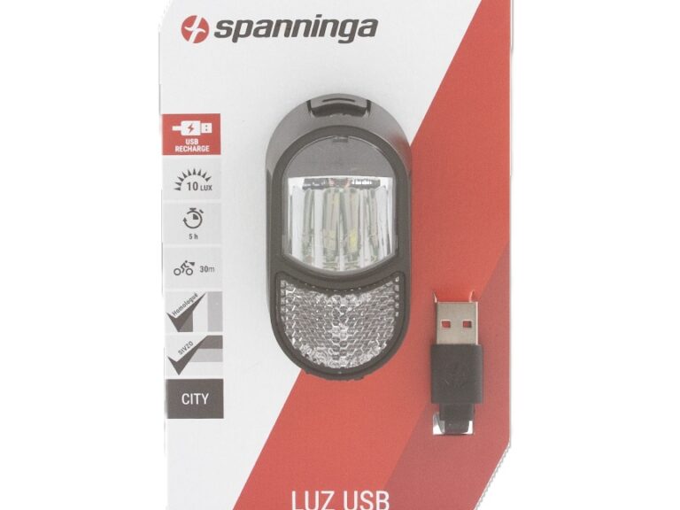 Spanninga koplamp zwart