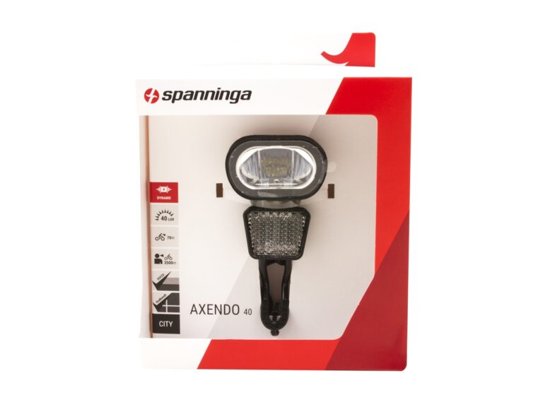 Spanninga koplamp Axendo 40 XDOc aan/uit dynamo