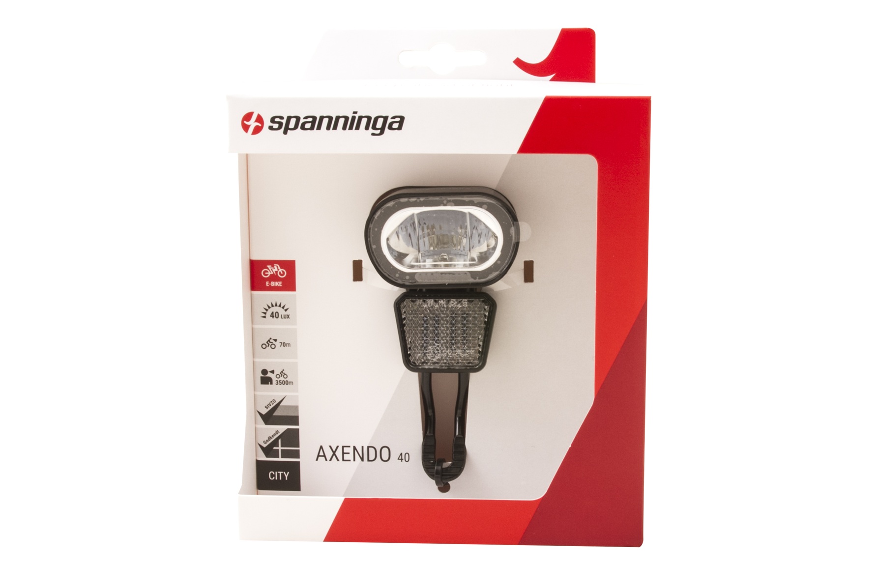 Spanninga koplamp Axendo 40 XE 6-12v E-bike