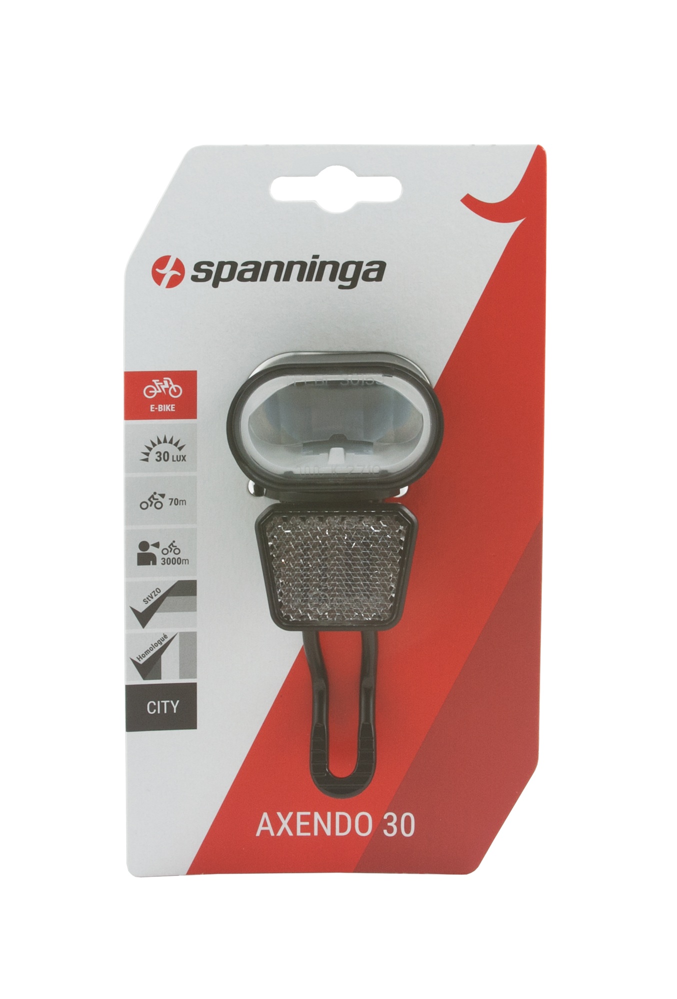 Spanninga koplamp Axendo 30 XE 6-12v E-bike