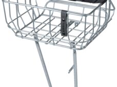 Basil fietsmand chroom