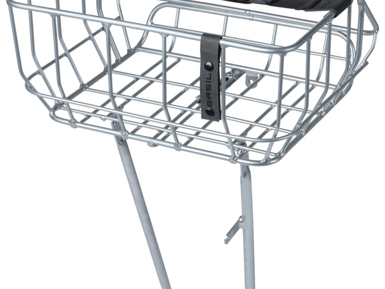Basil fietsmand chroom