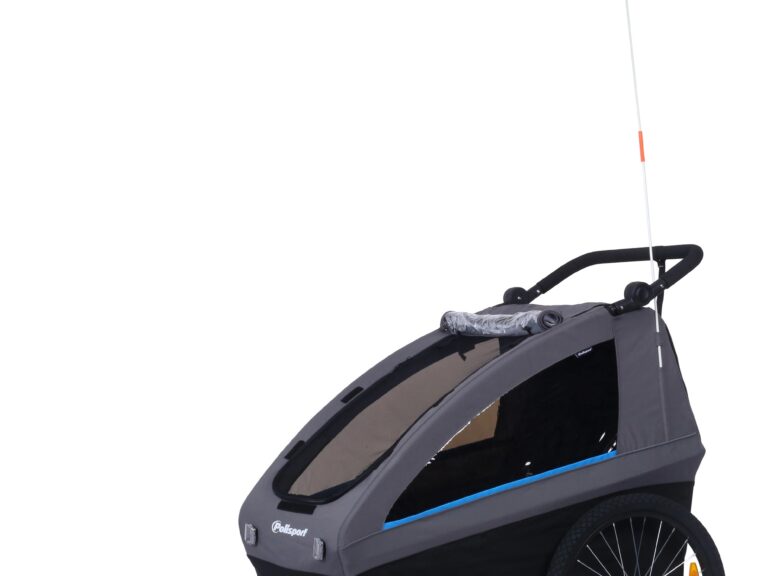 Polisport fietsaanhanger zwart