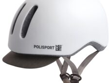 Polisport helm wit mat