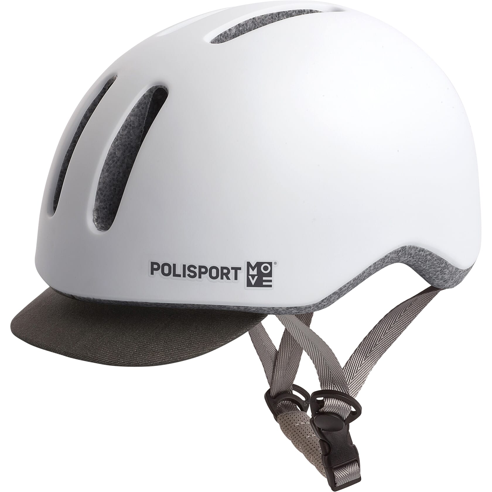 Polisport helm wit mat