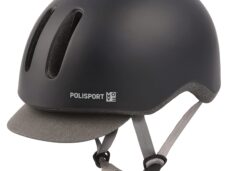 Polisport helm zwart mat