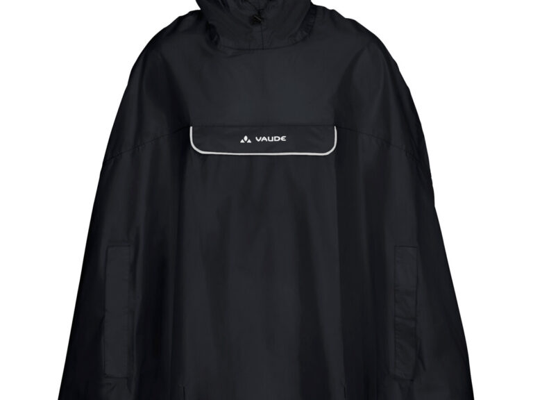 Vaude poncho Valdipino unisex zwart
