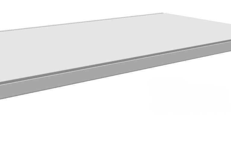 Legborden 1000x470mm RAL9006