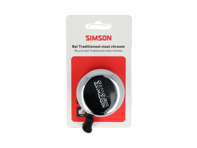 Simson fietsbel chroom