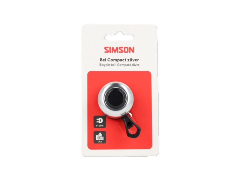 Simson fietsbel zilver