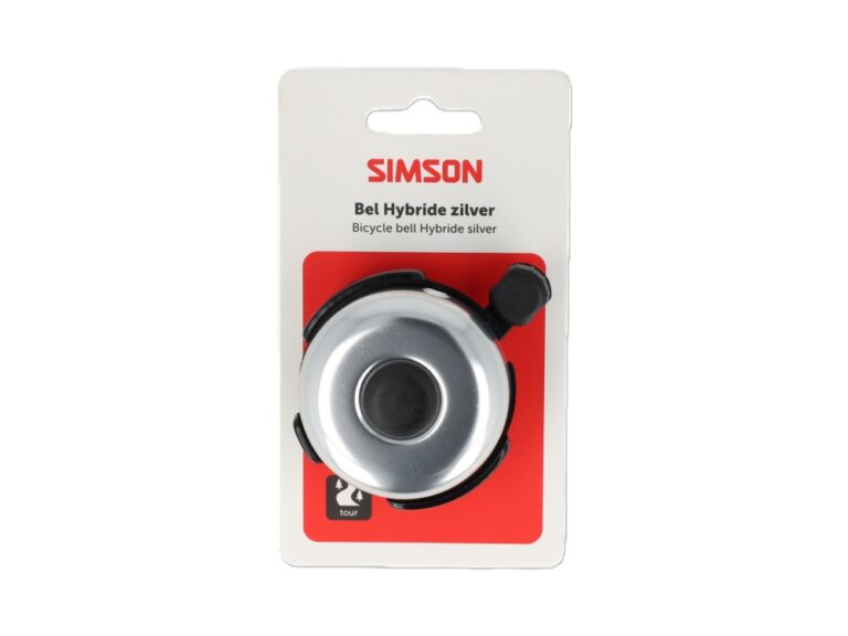 Simson fietsbel zilver