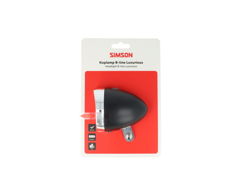 Simson koplamp zwart