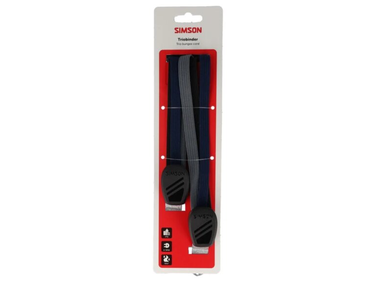 Simson triobinder 60cm zwart/blauw/antraciet