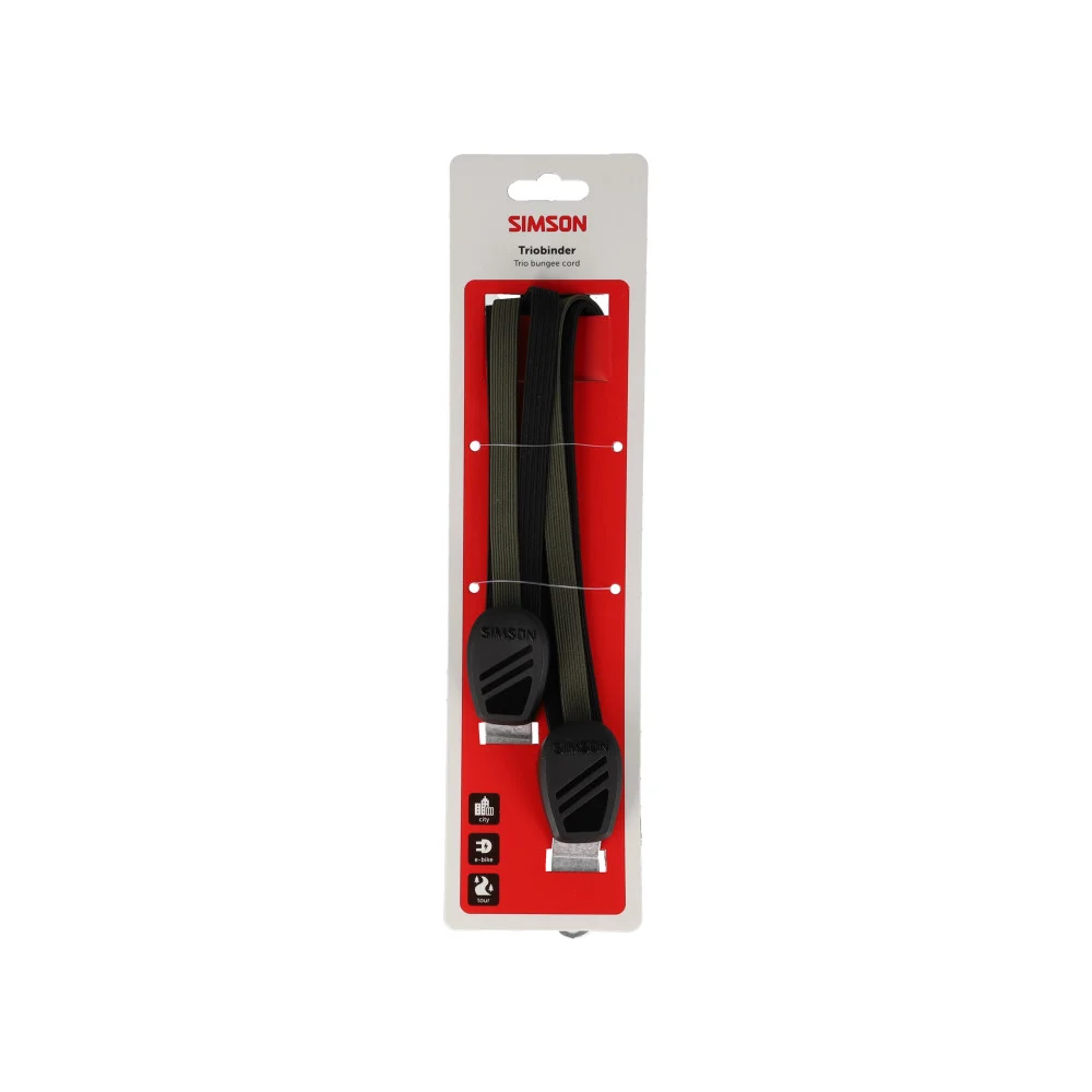 Simson triobinder 60cm zwart/groen