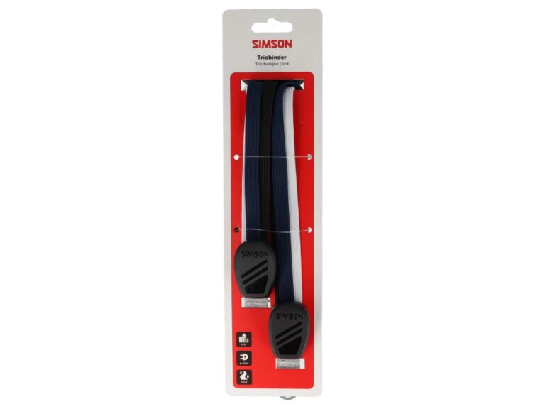 Simson triobinder 71cm zwart/blauw/wit