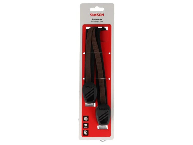 Simson triobinder 71cm zwart/bruin