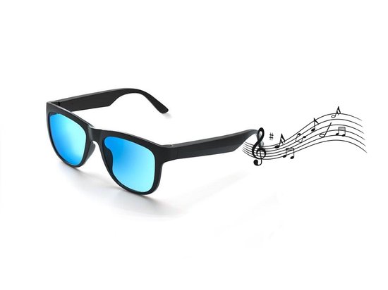 Caliber fietsbril blauw