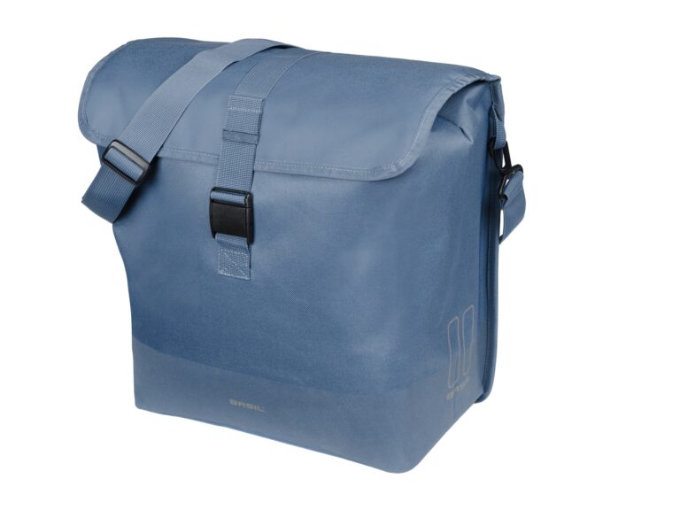 Basil fietstas enkel Mara Evo MIK Hooks indigo blue 20-24L