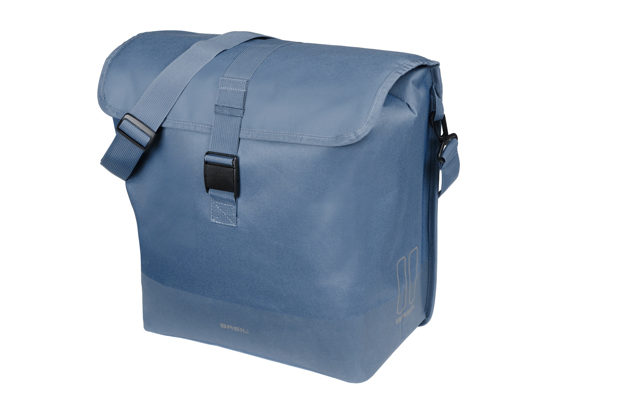 Basil fietstas enkel Mara Evo MIK Hooks indigo blue 20-24L