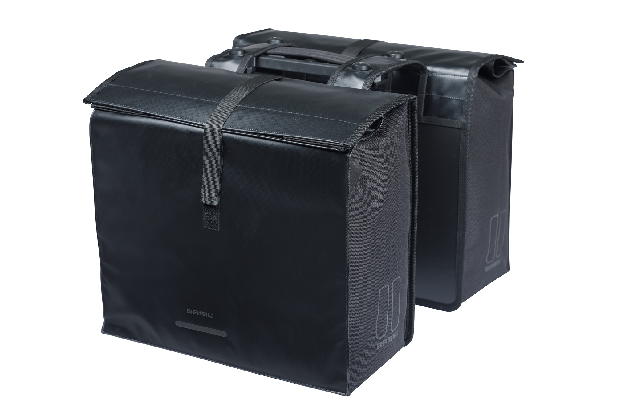 Basil fietstas dubbel Urban Load Pro zwart MIK 50-64L