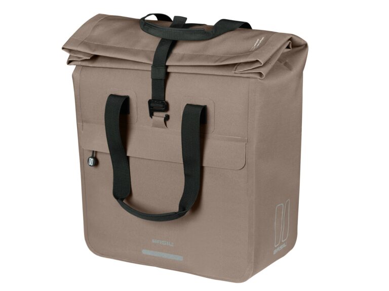 Basil shoppertas Urban Dry Neo Mik Hooks sage brown 23-26L