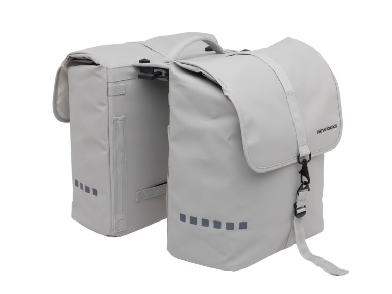 New Looxs fietstas dubbel Odense light grey MIK 2.0 39L