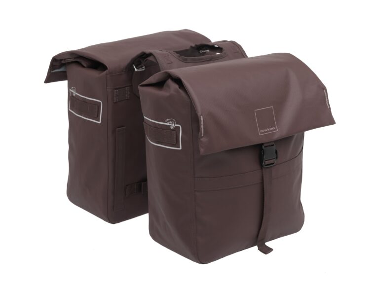 New Looxs fietstas dubbel Leeds chocolate 38L