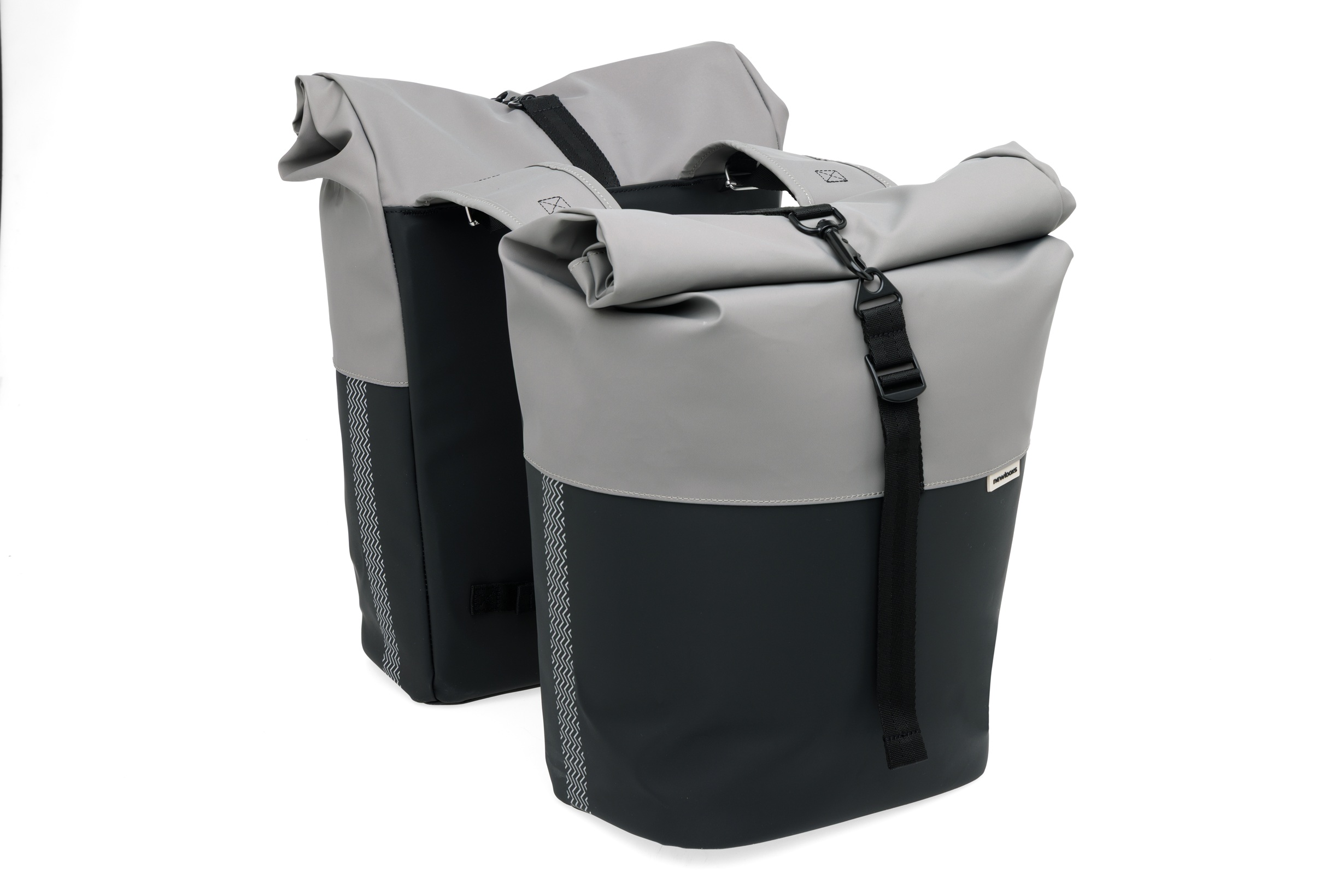 New Looxs fietstas dubbel Nyborg grey/black 34L