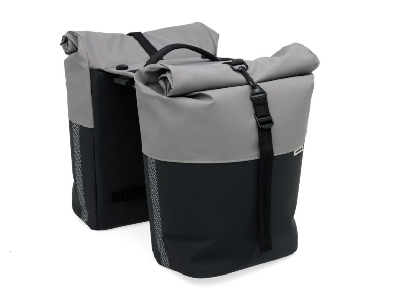 New Looxs fietstas dubbel Nyborg grey/black MIK 2.0 34L