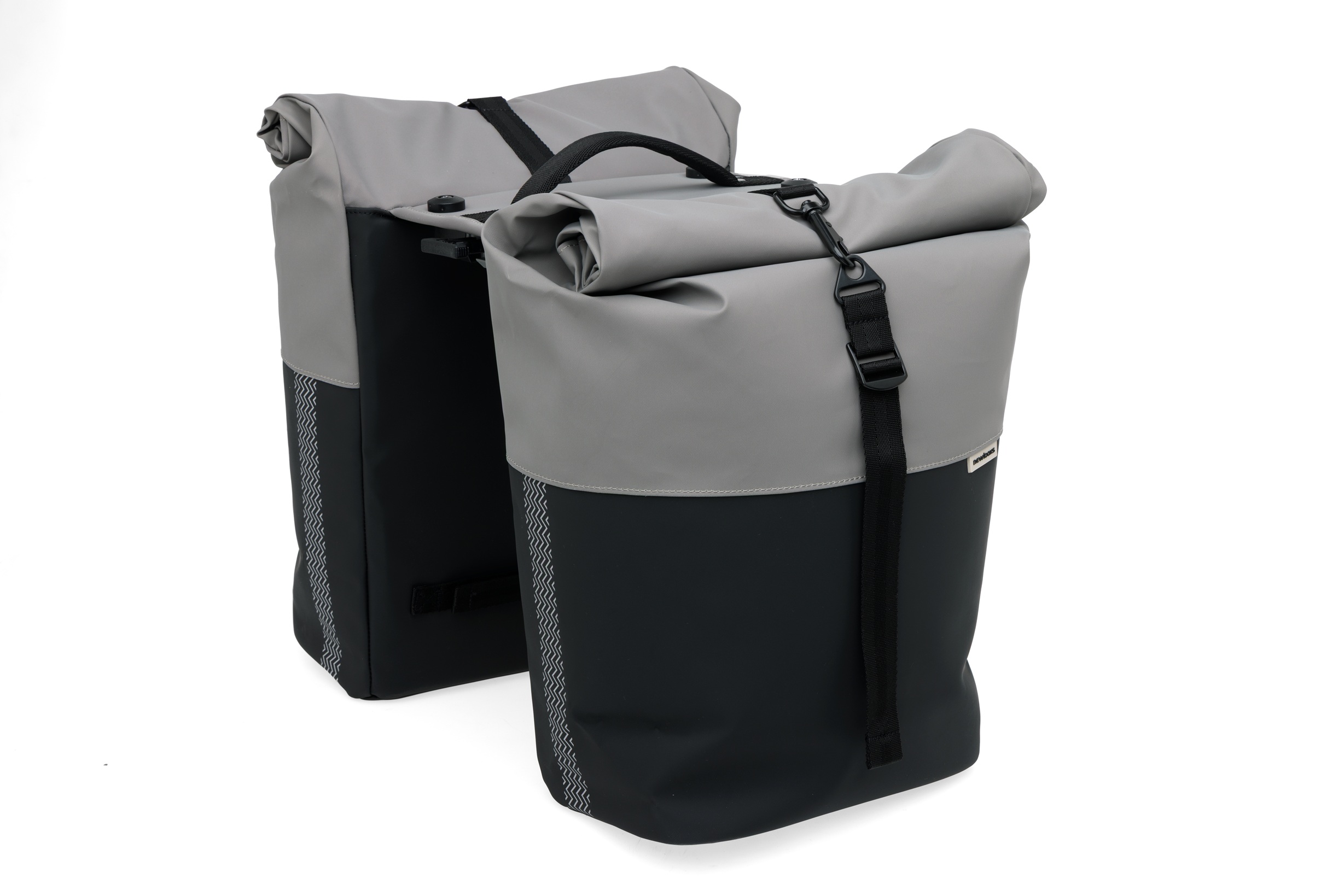 New Looxs fietstas dubbel Nyborg grey/black MIK 2.0 34L