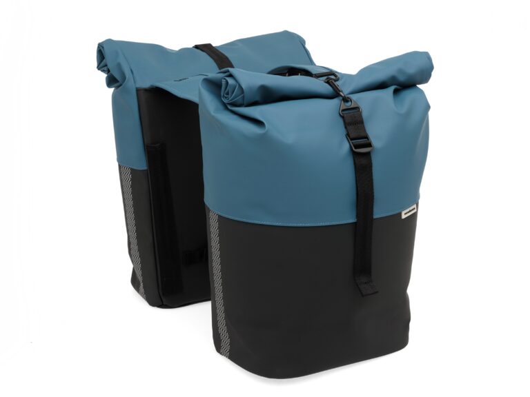 New Looxs fietstas dubbel Nyborg petrol/black 34L