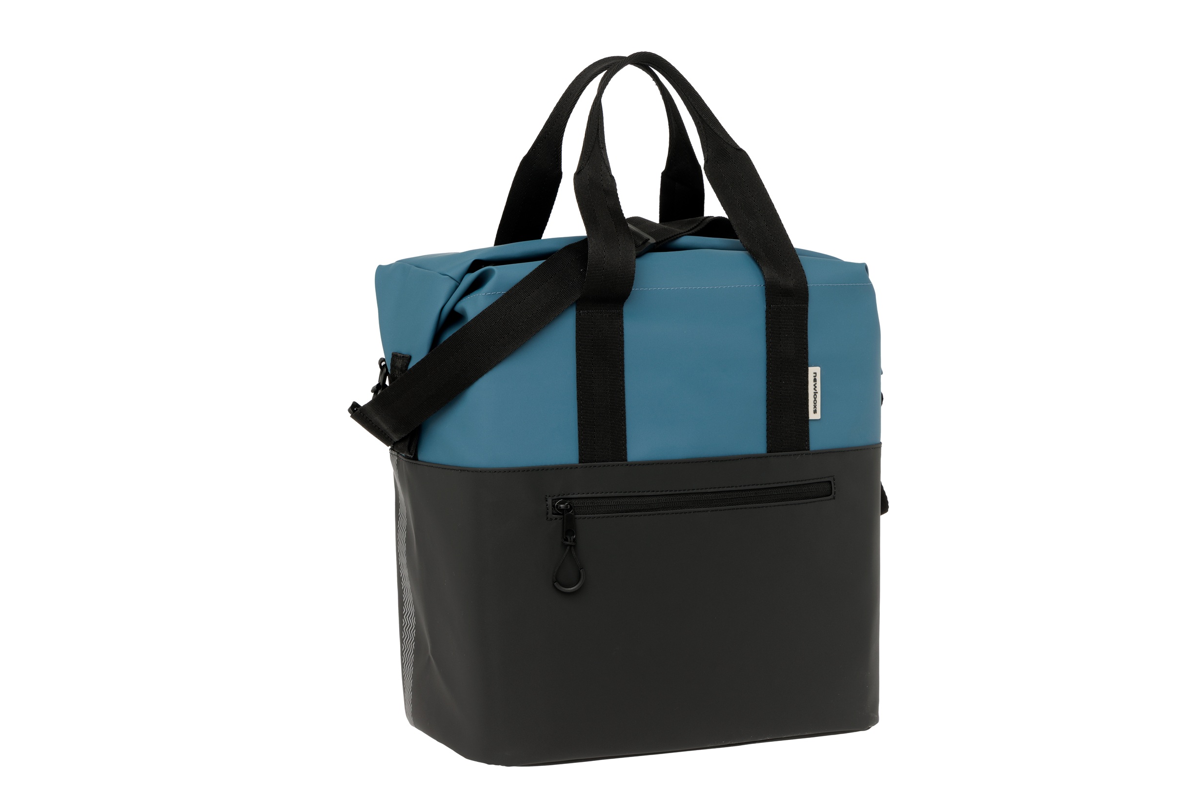 New Looxs fietstas enkel Nyborg Shopper petrol/black 26L
