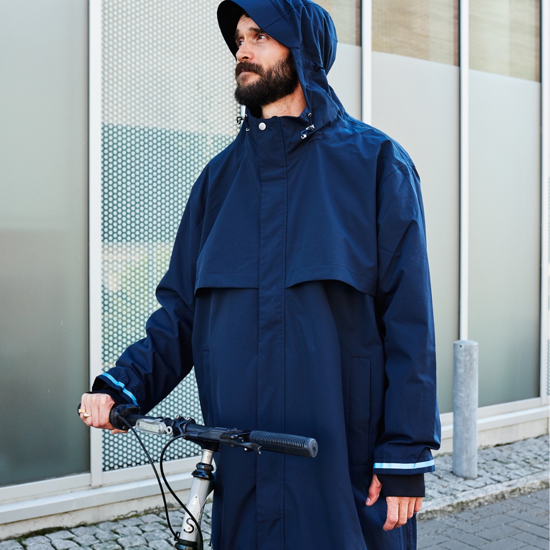Weathergoods regenjas blauw