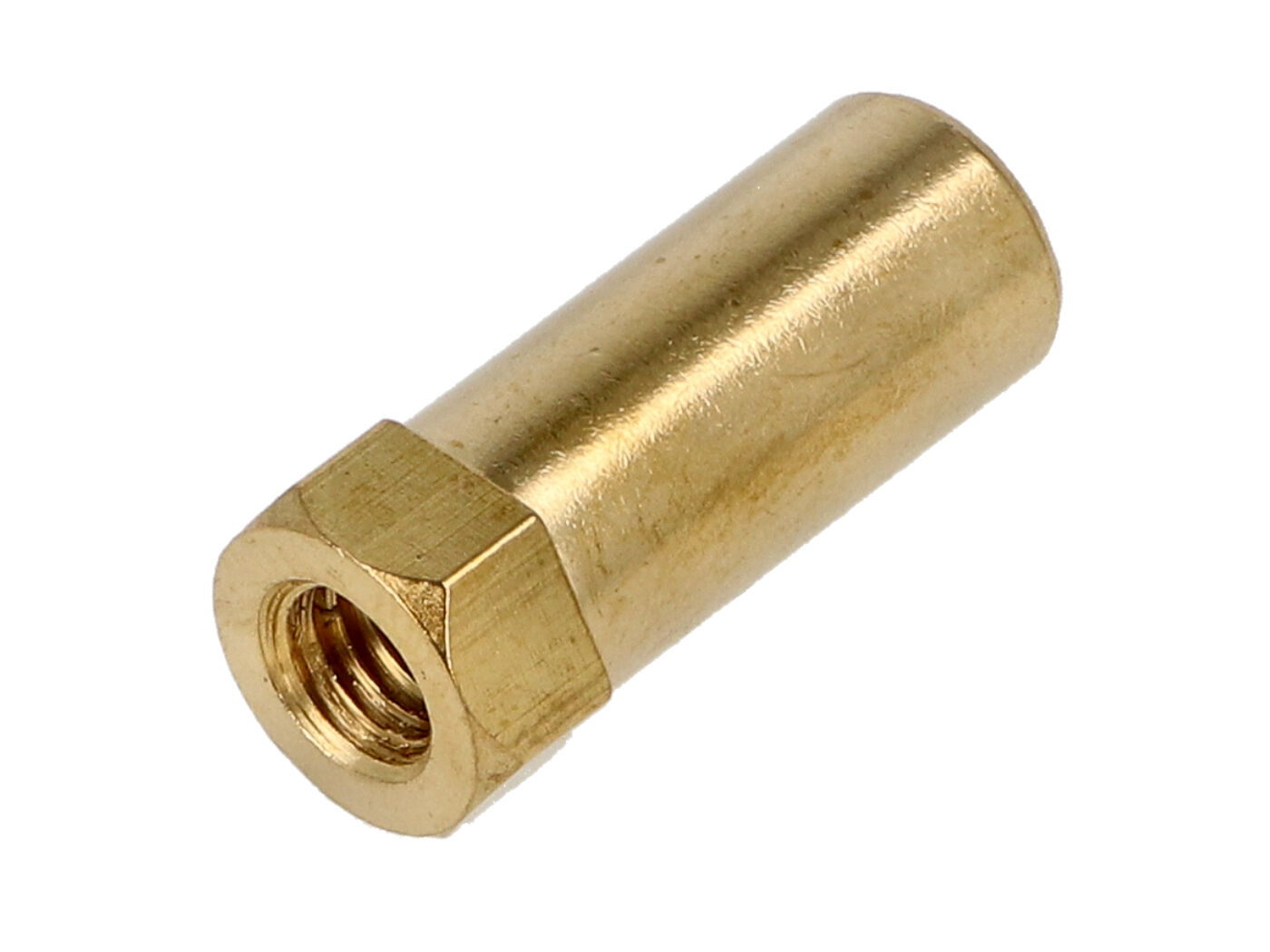 Uitlaatmoer Messing Hoog Scooter/bromfiets M6x25mm - Afbeelding 3