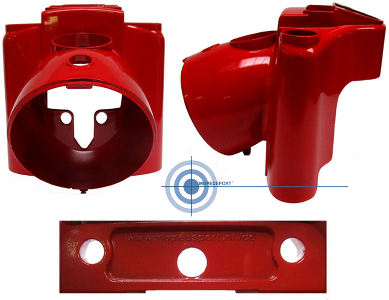 BROMFIETS KS50 KS100 517 529 Koplamphuis KS50-KS100 Rood KOPLAMP- klok passend 10004 -120 km/h