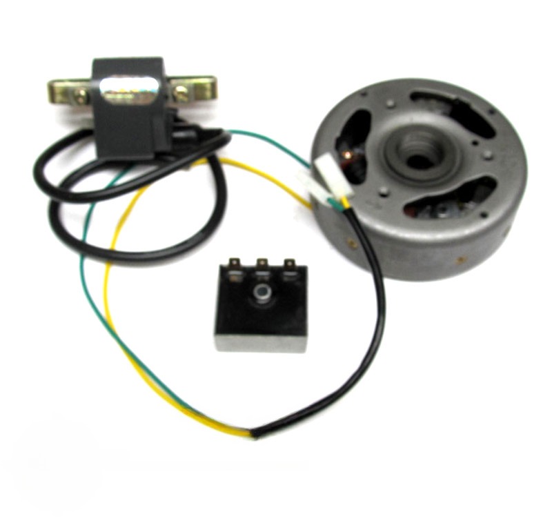 Universeel/moped /Kreidler/Sachs ontsteking+vliegwiel+cdi+spanningsregelaar 12V linksdraaiend Puch 2 speed/Puch za
