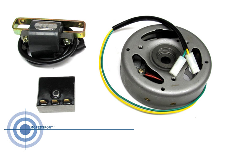 PUCH MAXI Ontsteking+Vliegwiel+CDI+Spanningsregelaar 6V 33W rechtsdraaiend elektronisch