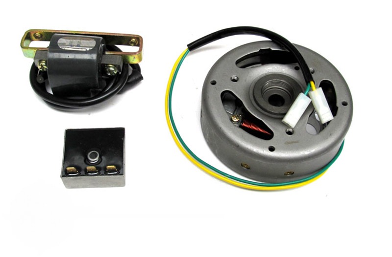 Puch Maxi ontsteking+vliegwiel+cdi+spanningsregelaar 6V 33W rechtsdraaiend elektronisch