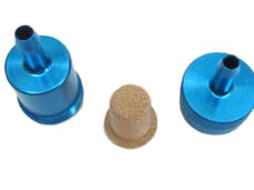 Universeel Scooter Bromfiets Benzinefilter Met Gaasfilter 6mm Blauw