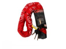 Universeel bromfiets scooter kettingslot goedgekeurd rood ART4 120cm slot sloten starry