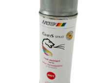 Universeel Motip crafts spray zilver hittebestendig tot 690 graden celcius 400 ml verf