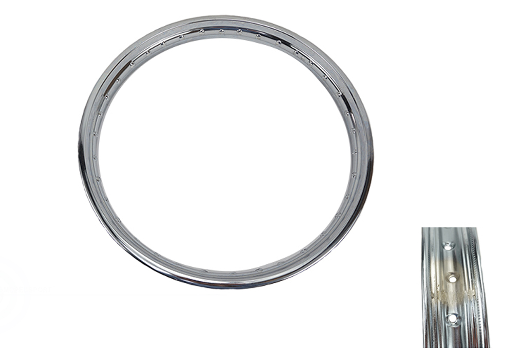 KREIDLER//UNIVERSEEL BROMFIETS 517 Velg 17x1.50 chrome 53mm Schum model | mooie lasnaad | WIEL 517-15.119 chroom