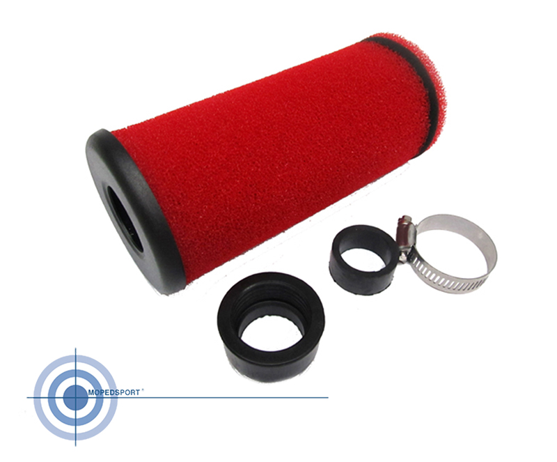 Universeel/scooter Powerfilter Rood 28-35mm 18cm Lang