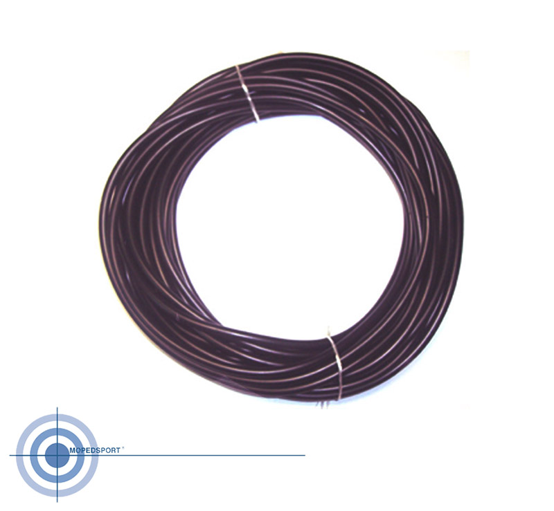 Universeel Benzineslang Rubber Zwart Scooter Rol 19 Meter 4mm. Vacuumslang
