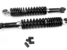 Schokbrekerset 320mm zwart voor Puch Maxi en Tomos A3