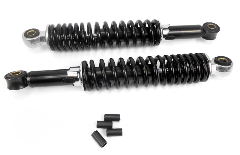 Schokbrekerset 320mm zwart voor Puch Maxi en Tomos A3